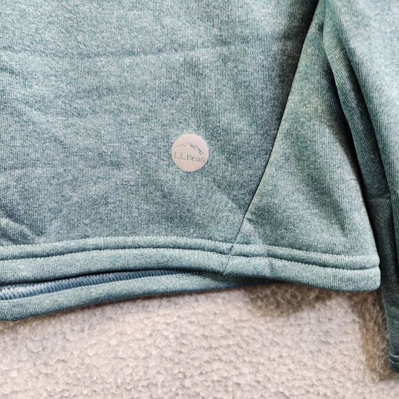LL Bean Sweater Mens XL Green Mountain Fleece 1/2 Zip Sweatshirt Hiking Trails - Picture 4 of 16